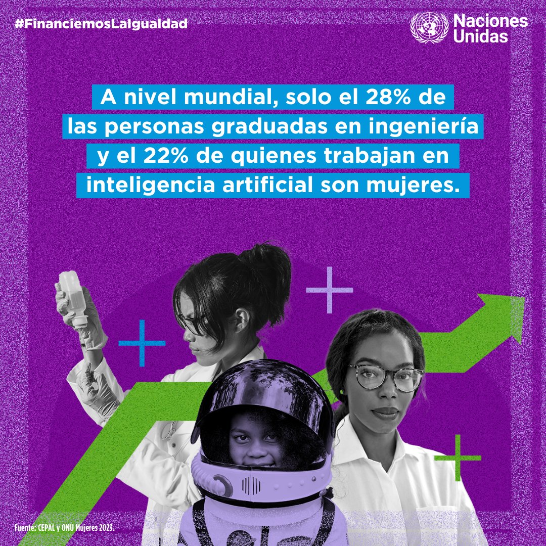 Fomentar la participación de más mujeres y niñas en carreras #STEM es clave para impulsar la innovación y la creatividad, allanando el camino hacia un futuro más inclusivo y diverso.

#FinanciemosLaIgualdad #8M #DíaDeLasMujeres