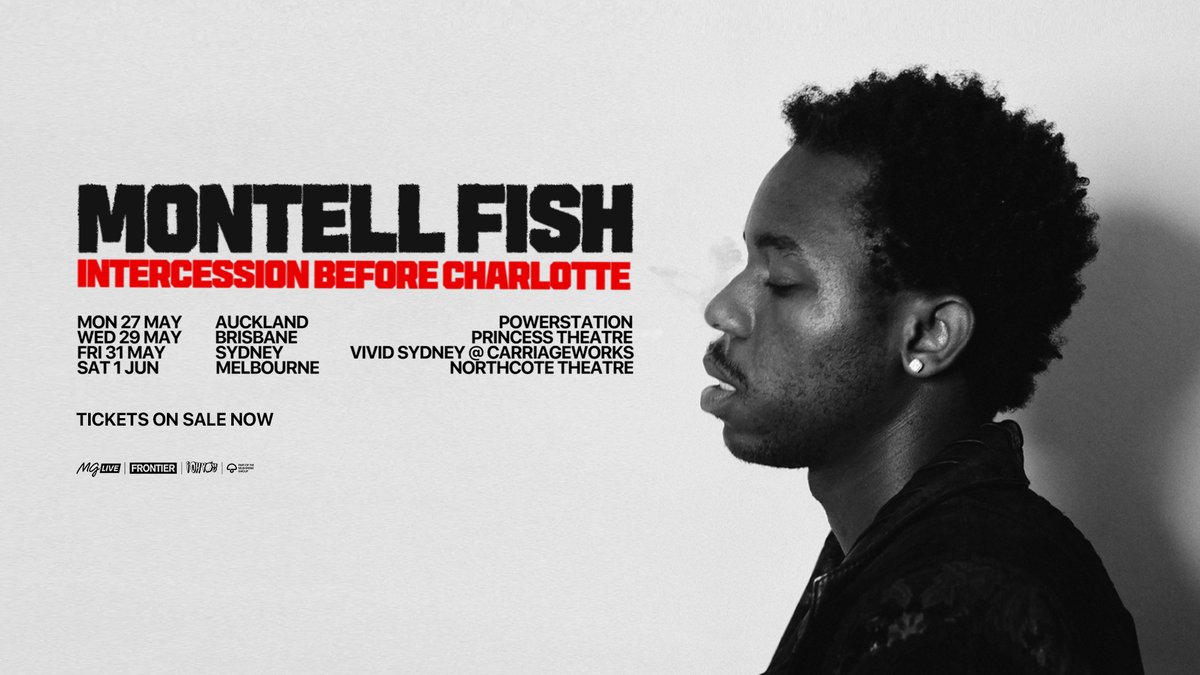 ❤ @MontellFish tickets are live TODAY from 2pm local time. Insider tip: presale was straight fire. Want to say you were there? Don't delay 👉 frontiertouring.co/montellfish