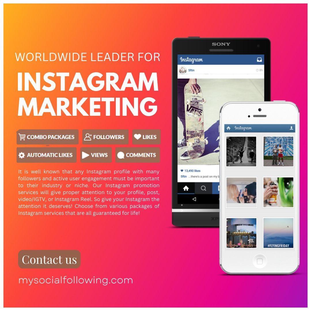 Our Instagram Promotion Services will help you get the attention of the right audience. We will give proper attention to your profile, post, video/IGTV, or Instagram Reel. 

Learn more: mysocialfollowing.com 

#socialmediamarketing #instagram #instagrammarketing #promotion