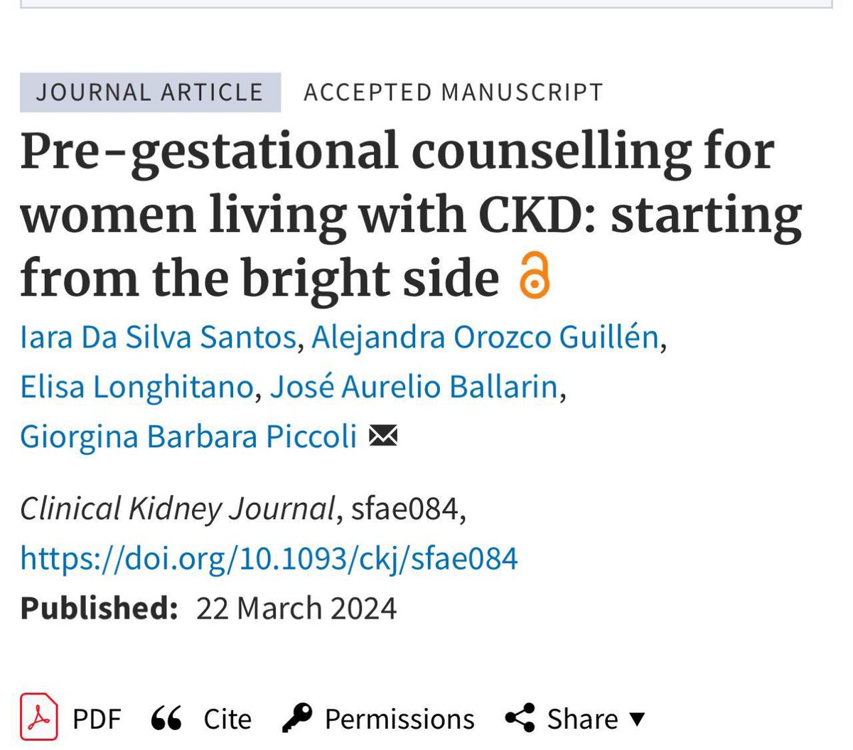 Historically, women with kidney disease have been discouraged by their doctors from getting pregnant. This grim actitud changed because it’s known an adequate counseling may help minimizing risks and achieving better outcomes. @Ale_OrozcoINPer @gb_piccoli @GenderReN @womeninneph