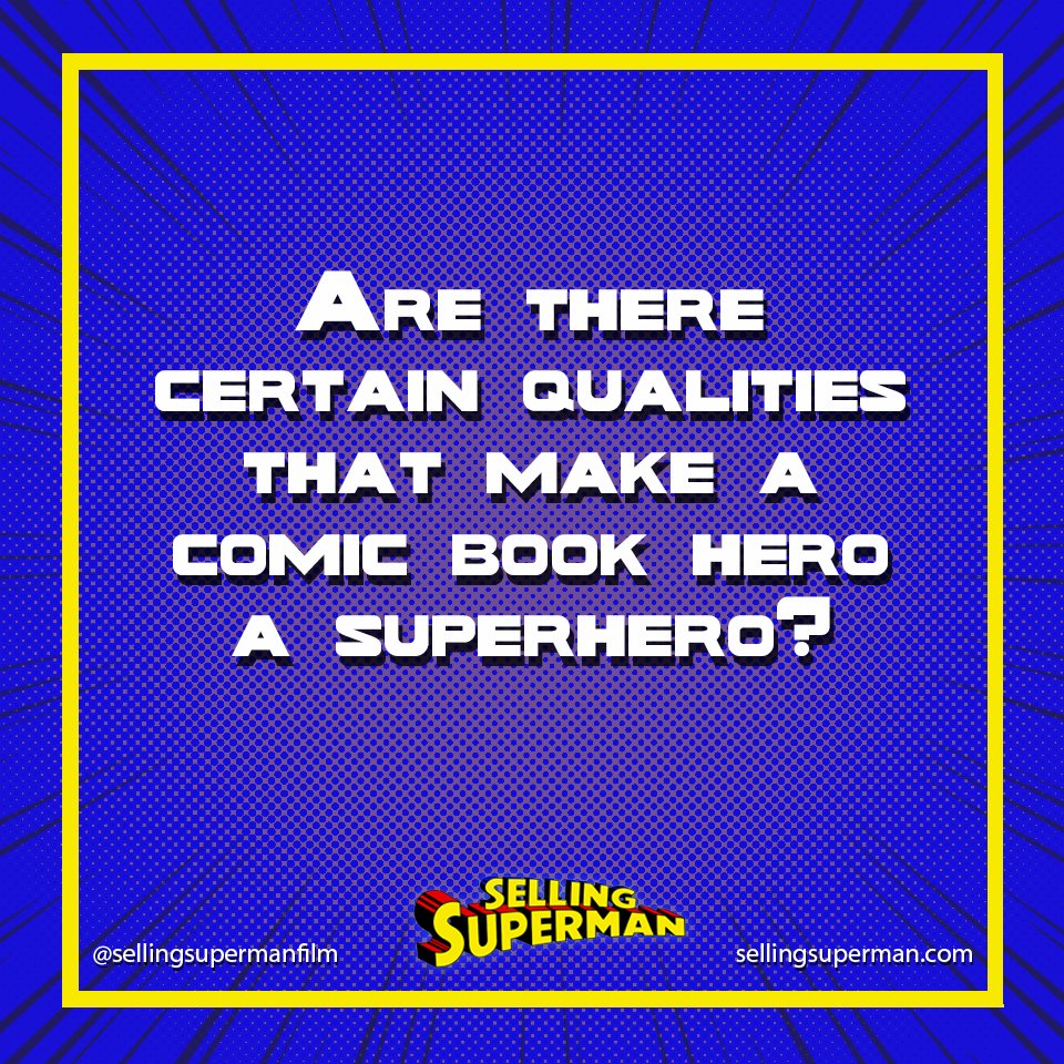 What makes a superhero a superhero?

#sellingsuperman #documentary #superhero #comics #questions #foodforthought #hero #realhero