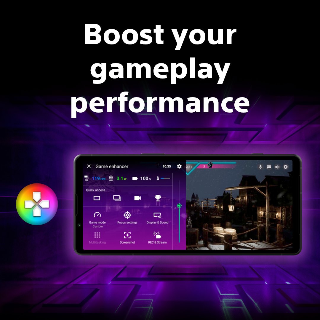Did you know that Xperia 1/5 IV and V come with the 'Game Enhancer' app preinstalled? Boosting the performance of your gameplay, Game Enhancer launches when you start the game, and ends when you finish - memorizing your settings for display, touch, audio & more! #Sony #Xperia