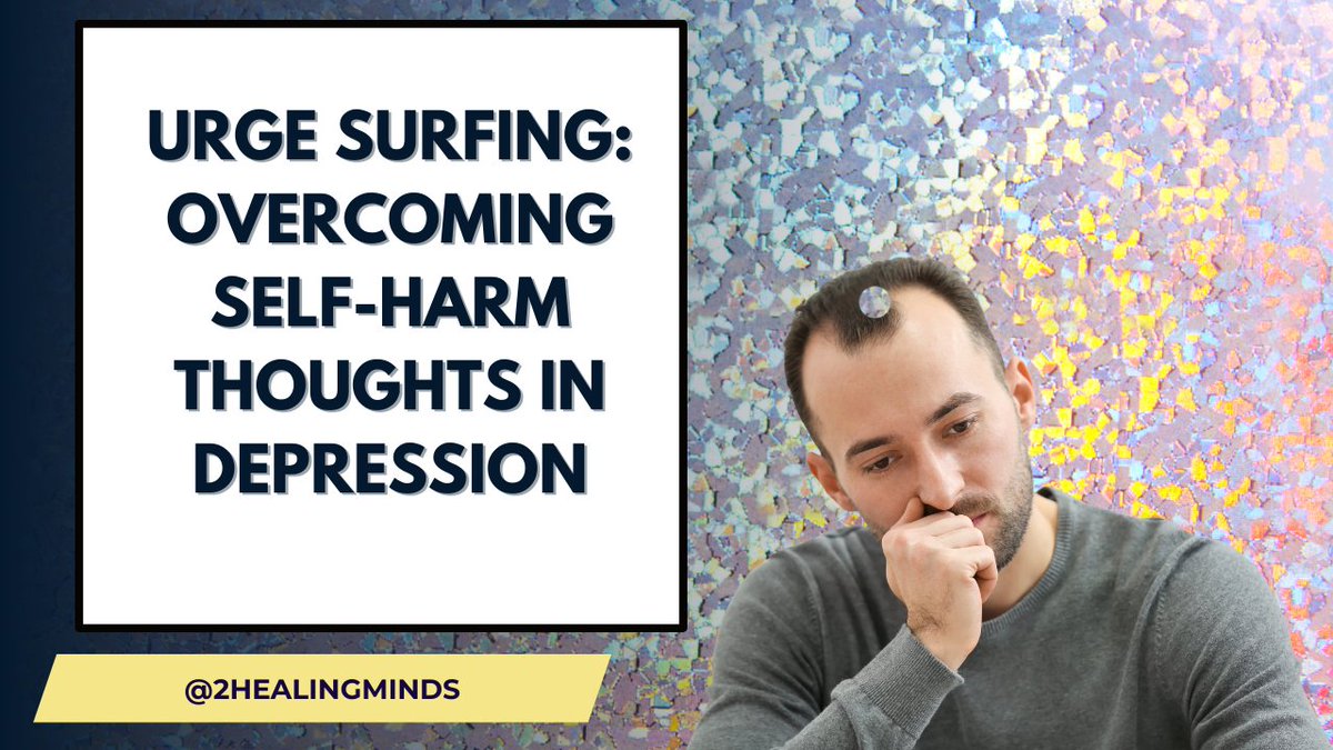 Check out this video on my YouTube channel.  It is about six minutes.  Please make sure to subscribe to my channel so I can create more videos on mental health.
#majordepression #mentalhealth 

Urge Surfing: Overcoming Self-Harm Thoughts in Depression youtu.be/2fYwE5R6rxU?si… via…