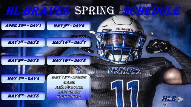 Our Spring Schedule!!