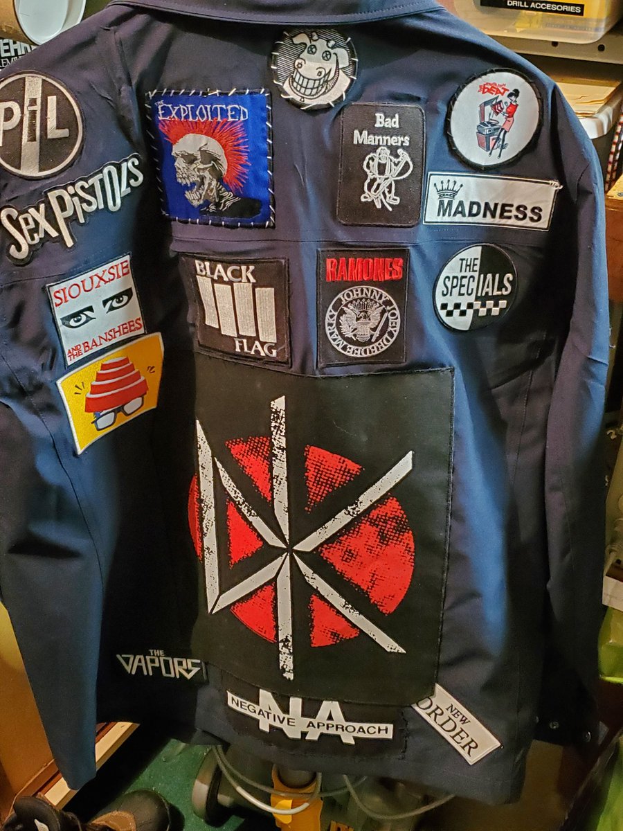 Heading to @FillmorePhilly with my daughter tonight to see Rural Alberta @ruralalberta .
She has been fighting breast cancer for a year, treatment continues as does the work on my battle jacket. She just added the large DK to surprise me! ❤️