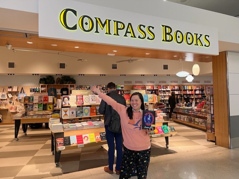 Welcome to @flySFO, @susanlieu! We're excited to have an author as our neighbor--she's opening a pop-up for @socolachocs in Terminal 3 this August 🎉 Go see her live at @GreatStarTheatr tomorrow at 7:30pm talking about her deeply personal memoir, #TheManicuristsDaughter. #SFO #SF
