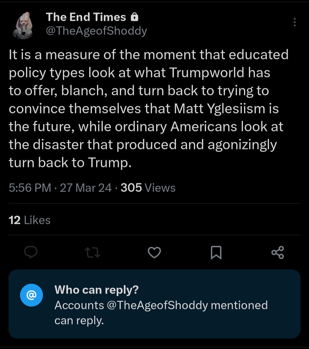 Both the far right and the far left rely on this fantasy that the US is constantly in some untenable crisis, and then block out and refuse to engage with any voices that dare to suggest otherwise. I predict your next move is to block me. @TheAgeofShoddy