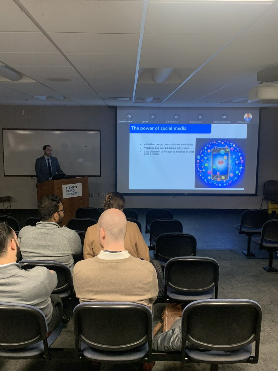 We had an outstanding Grand Rounds this morning presented by Dr. @omar_danoun. He discussed methods to leverage social media to build an engaged audience and become a Neurology Influencer.