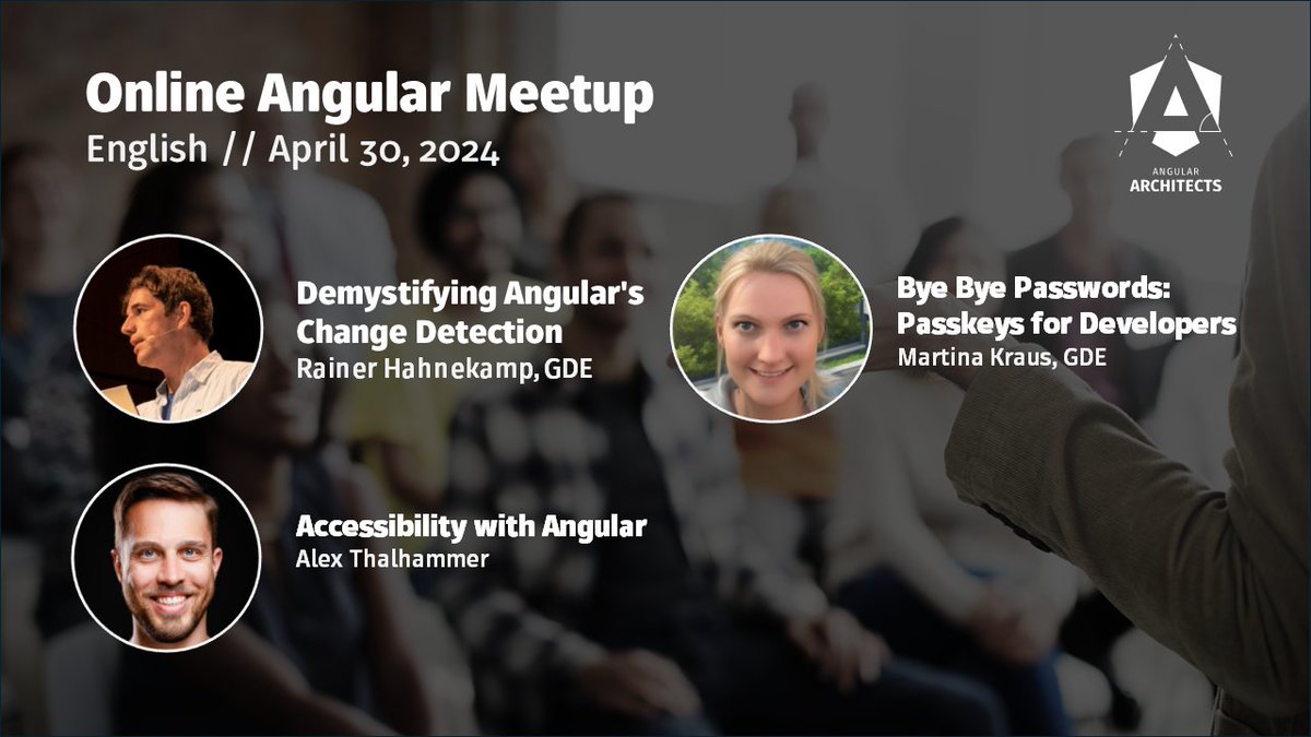 How to make your #Angular apps more accessible? 🎫Answers in our next meetup👉 meetup.com/de-DE/angular-…