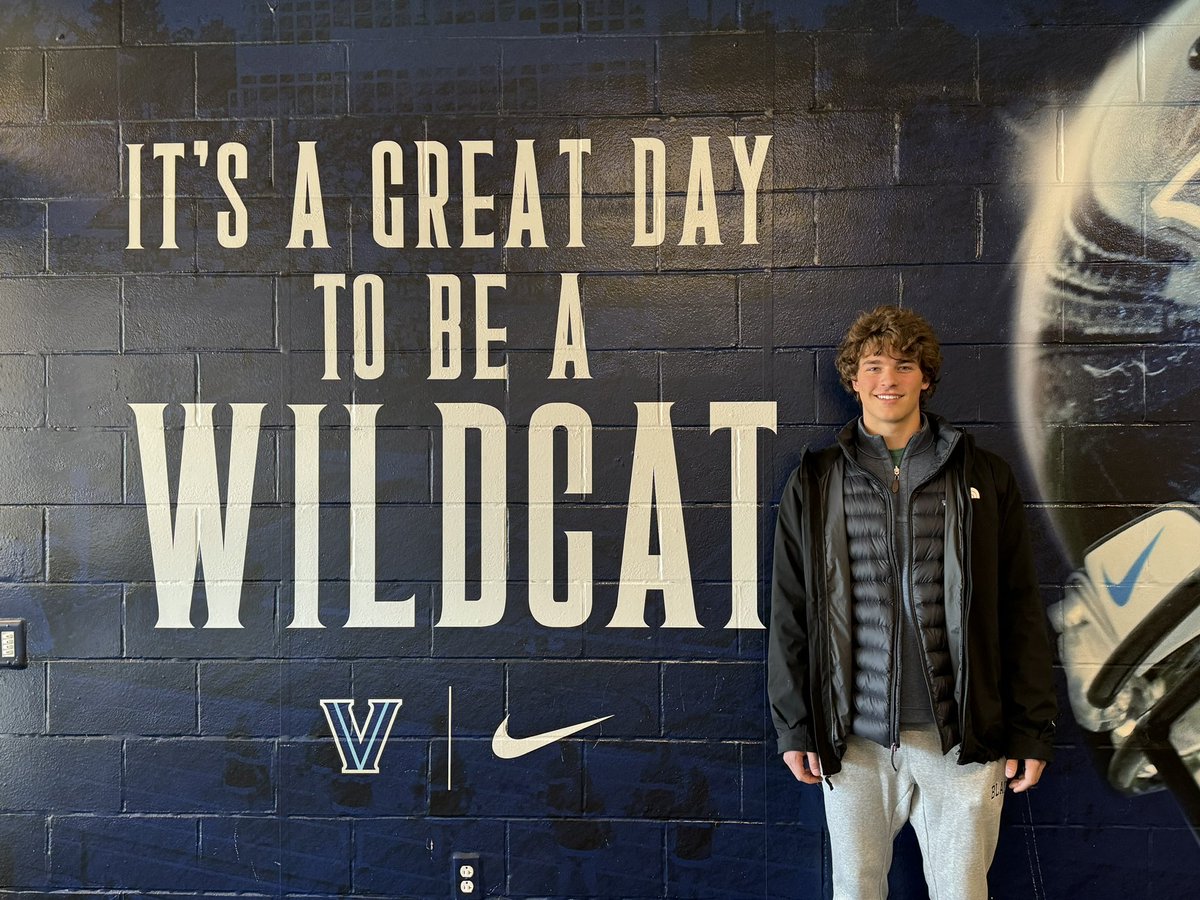 Thank you @CoachD_Johnson for inviting me to visit Villanova. I had a great time, and loved learning more about your program and school! @gbowman26 @brendancahill_ @coachripshwtime @blairbucs