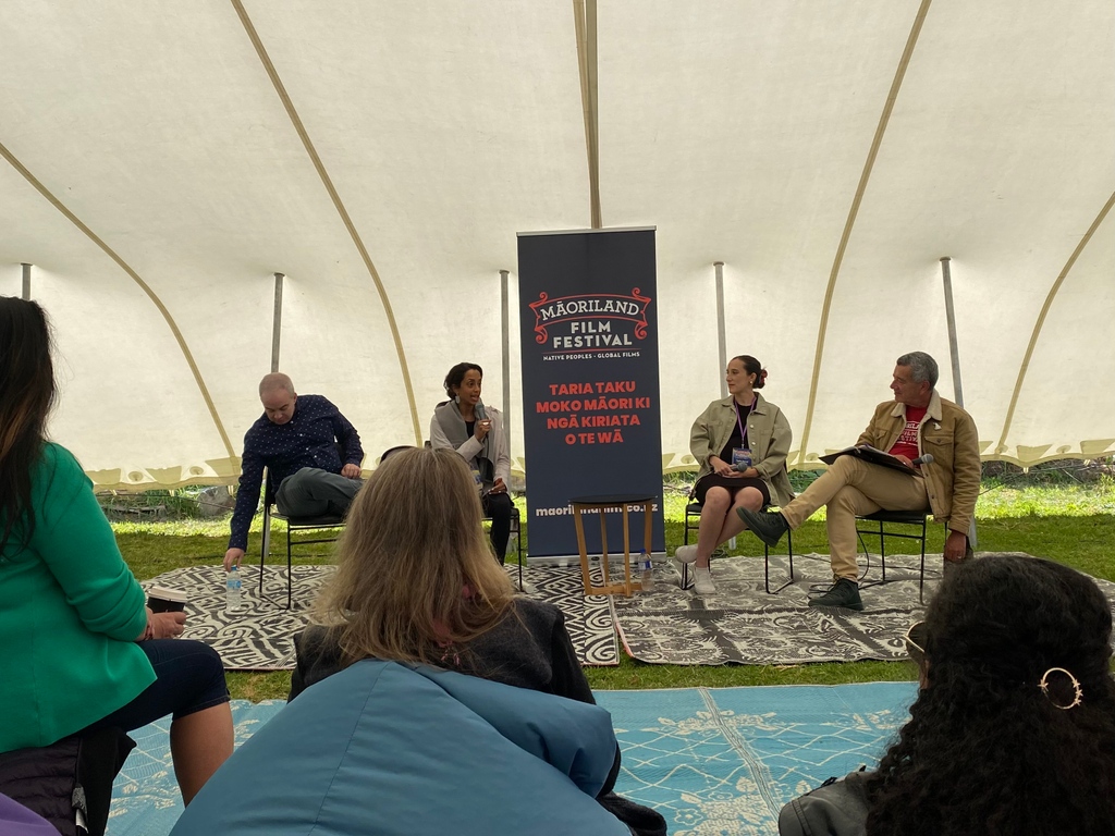 To Be Silent continues its fantastic festival run with a screen at the Maoriland Film Festival! Tace Stevens and Sky Leon shared photos from the event, building connections, forging friendships, and attending enlightening industry talks with talents from Aotearoa and beyond.