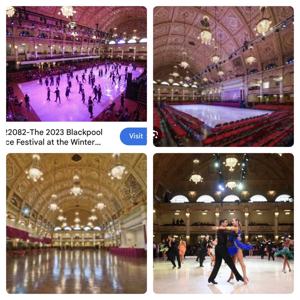 In a few weeks this iconic venue will be the home for the Burrow Strictly Ball 🪩 The beautiful WINTER GARDENS Blackpool❤️ (Please note that this is NOT the Tower!) The tower, however will be lit up in @leedsrhinos blue and yellow 😊 @WGBpl @Rob7Burrow @mndassoc @LDShospcharity