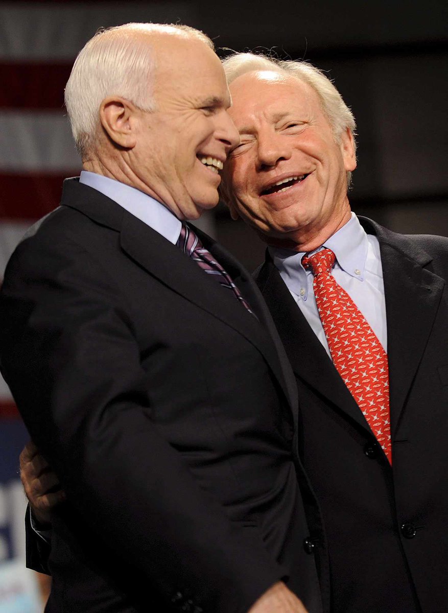 Together again ❤️

#JohnMcCain #JoeLieberman
#CountryFirst #Bipartisanship