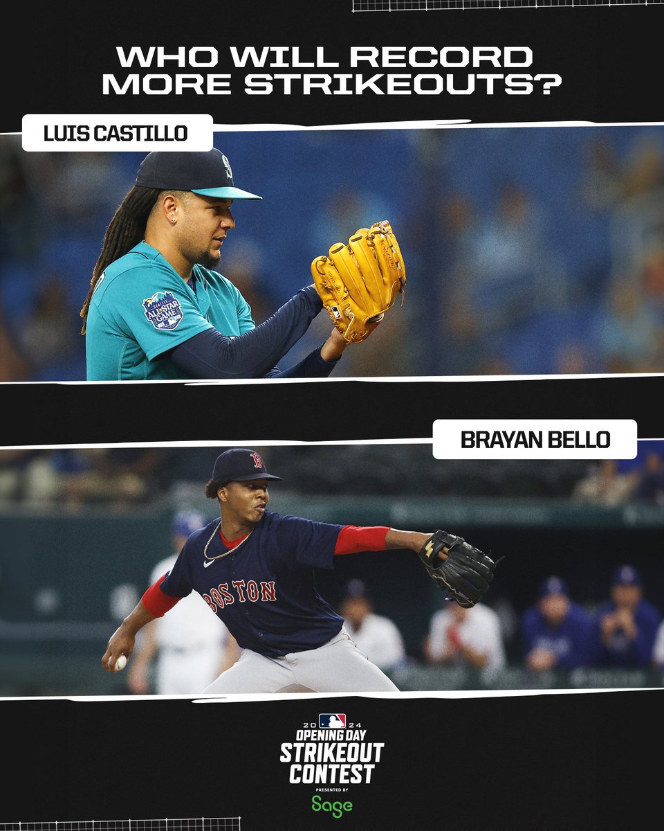 Five more hours to make your selections! Enter the #OpeningDay Strikeout Contest, presented by Sage atmlb.com/3Zj4l2M