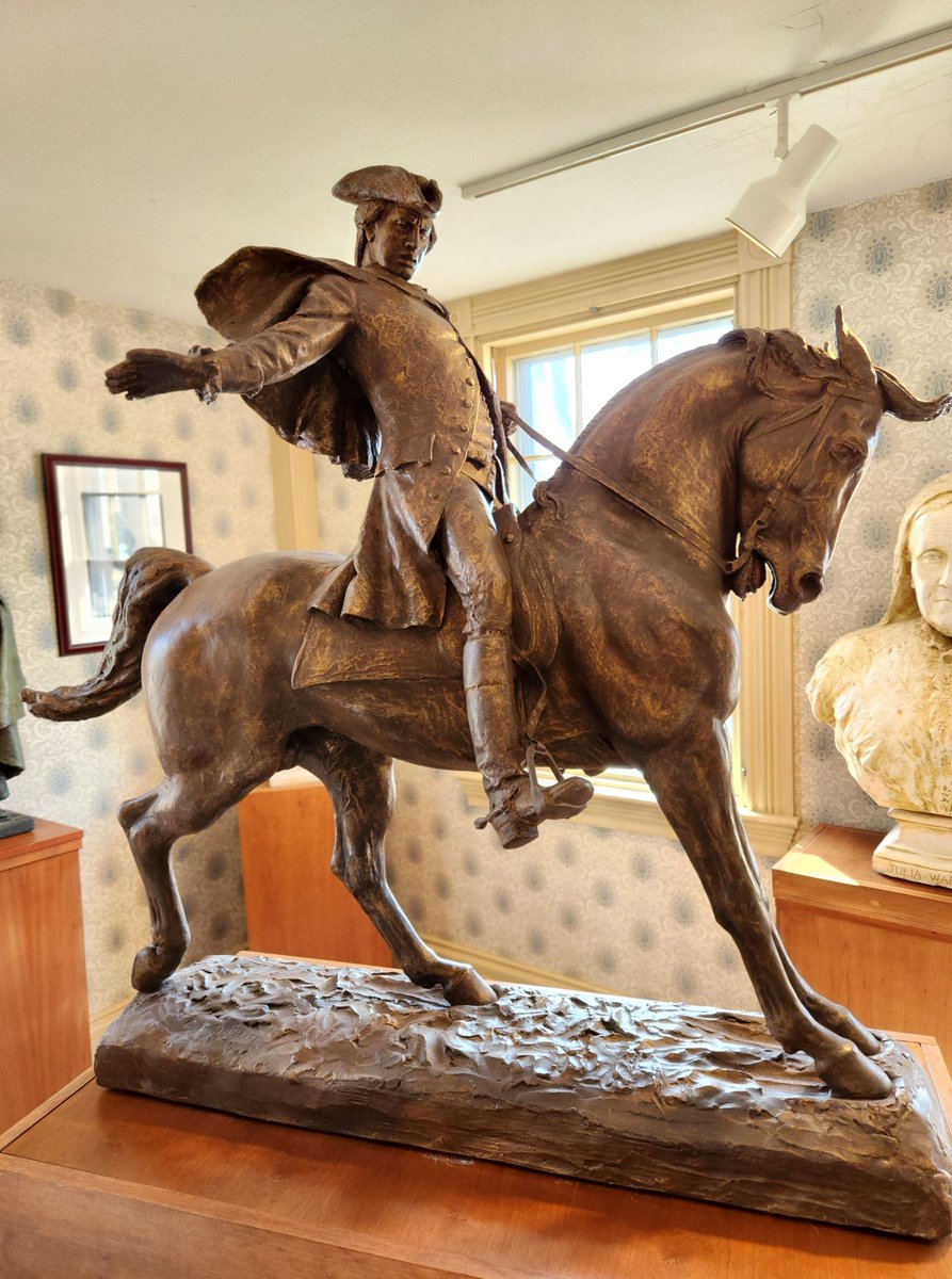 In 1930, Cyrus Dallin created his 6th prototype for a long-stalled project: a Paul Revere statue behind Old North Church. Dallin first started the project in 1883. This model was missing for decades, but it recently resurfaced! See it at the Cyrus Dallin Art Museum.