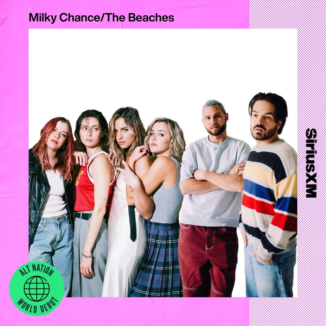 Not one but TWO World Debuts on Alt Nation tonight! Hear the collab between @MilkyChance and @thebeaches on Advanced Placement with @altregan - it starts 7pET/4pPT sxm.app.link/altnation