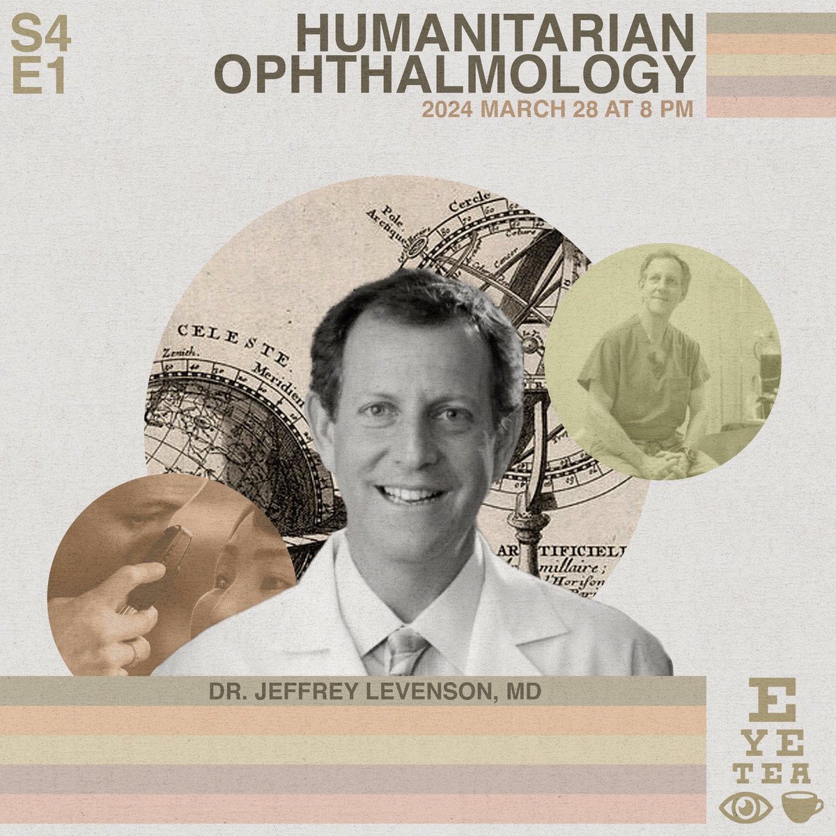 👁️☕️ Interested in learning more about global ophthalmology and service? 🌎 Join our talk on Humanitarian Ophthalmology with Dr. Jeffrey Levenson tomorrow March 28th 8PM EST! Zoom link: tr.ee/J9FmAyS_t6