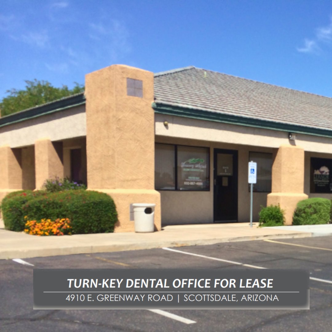 We have a 1,688 SF turn-key dental office space available for lease in #Scottsdale on Greenway Rd in the Greenway Medical/Dental Plaza.

If you’re interested, contact Larry Brown:
📞 480.266.8555
📧 larry@dpcre.com

#DiversifiedPartners #DPCRE #ScottsdaleArizona #DentalOffice