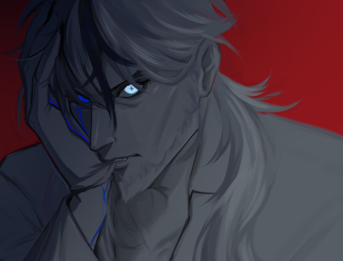 i wanted to draw him taking his glove off all sensual but then it also devolved into a mental breakdown

#GenshinImpact #Pierro