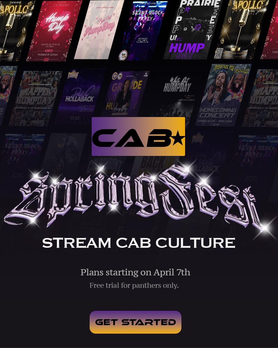 Panthers it’s about that time !!💜

SPRINGFEST IS NOW A GO🫡