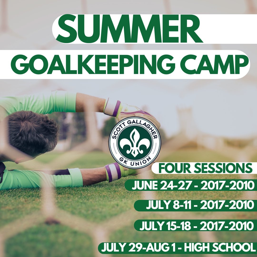 Use summer to get a different kind of GK experience at @SLSGsoccer Summer GK Camps! Enhanced development and a fun soccer experience are what we provide participants! Camps available for 2017-2006 GKs -- SLSG members and non-members alike! Register now.👇
slsgsoccer.com/summer-camps