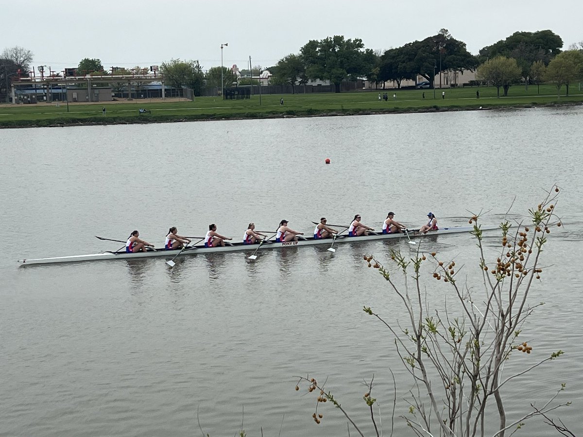 Lots of fun watching <a href="/SMURowing/">SMU Rowing</a> on the very familiar waters of Bachman Lake. Can’t wait to be a Mustang! Pony Up! ❤️💙