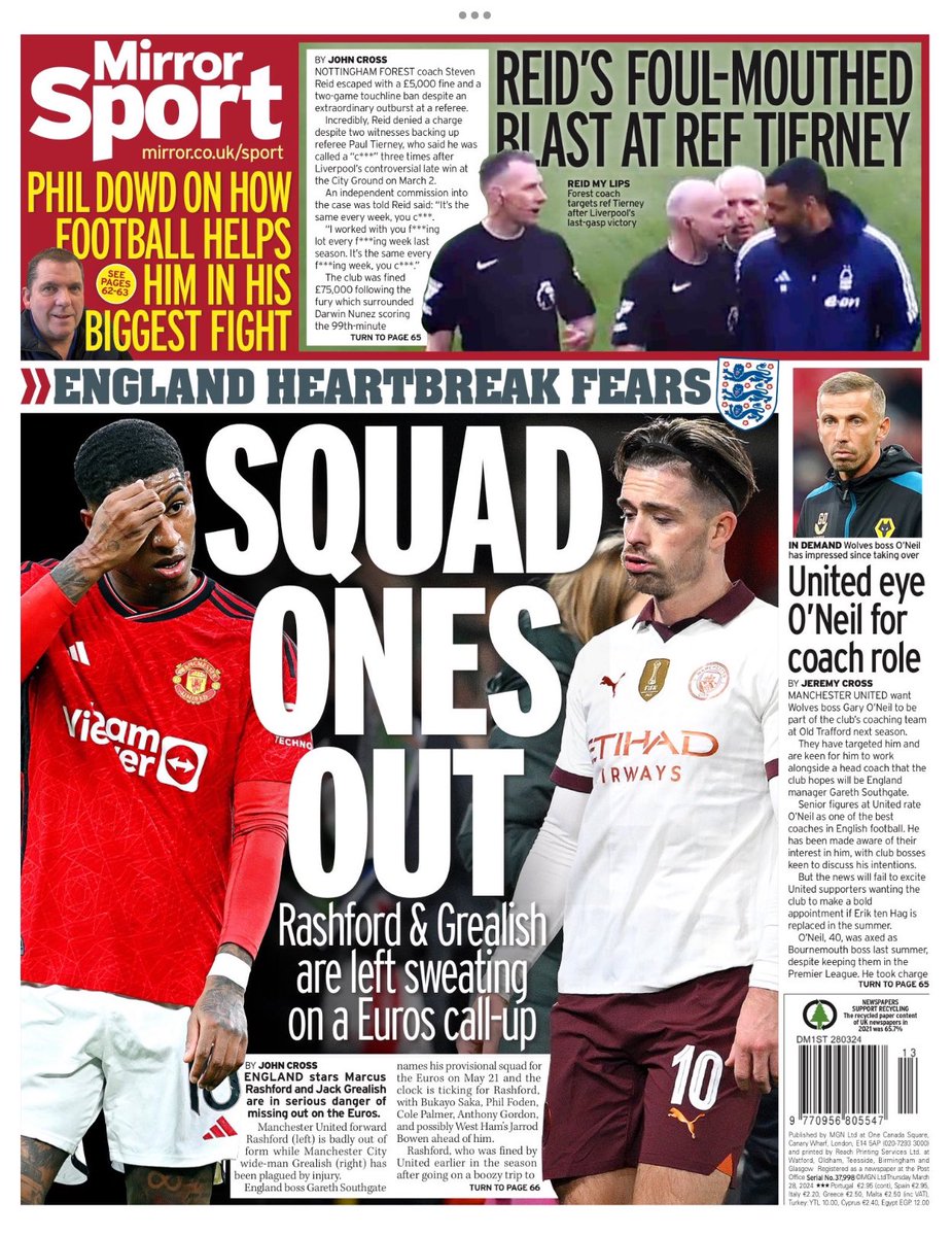 Introducing #TomorrowsPapersToday back page from: #DailyMirror Sauad ones out Check out tscnewschannel.com/the-press-room… for a full range of newspapers. Don't forget to support journalism #journorequest #newspaper #buyapaper #news #buyanewspaper