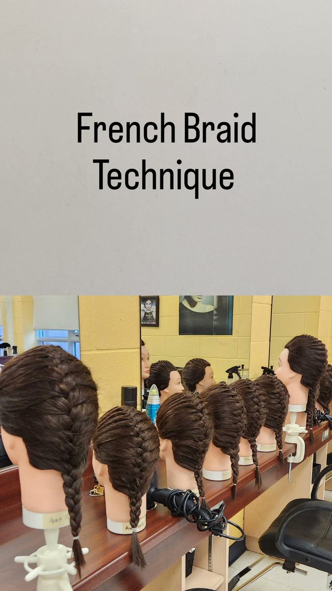 Classic French Braids  - students practicing their technique for perfect results.
@StStephenRoyal 
#pvncLearns