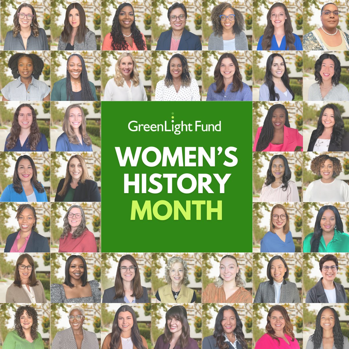 In honor of #WomensHistoryMonth, recognizing the amazing, inspiring women at GreenLight who make our work in communities possible!