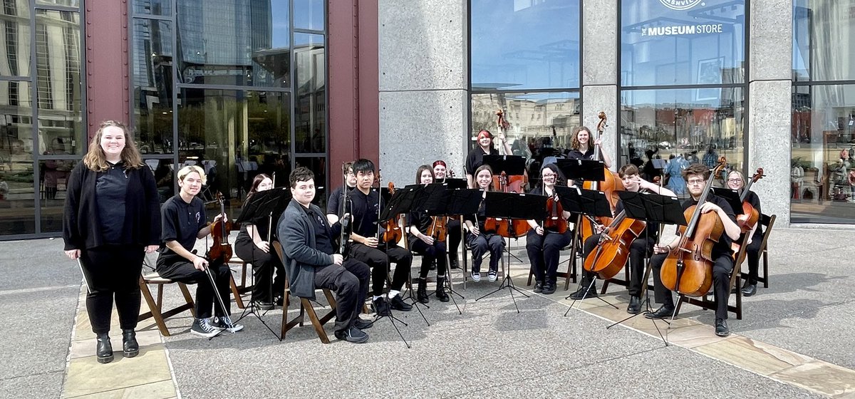 Day 2 “Fun in Nashville”- bus tour to the State  Capitol and around Nashville.  Time on Broadway… Performance Day at the Country Music Hall of Fame. Our Aviators really shined today!