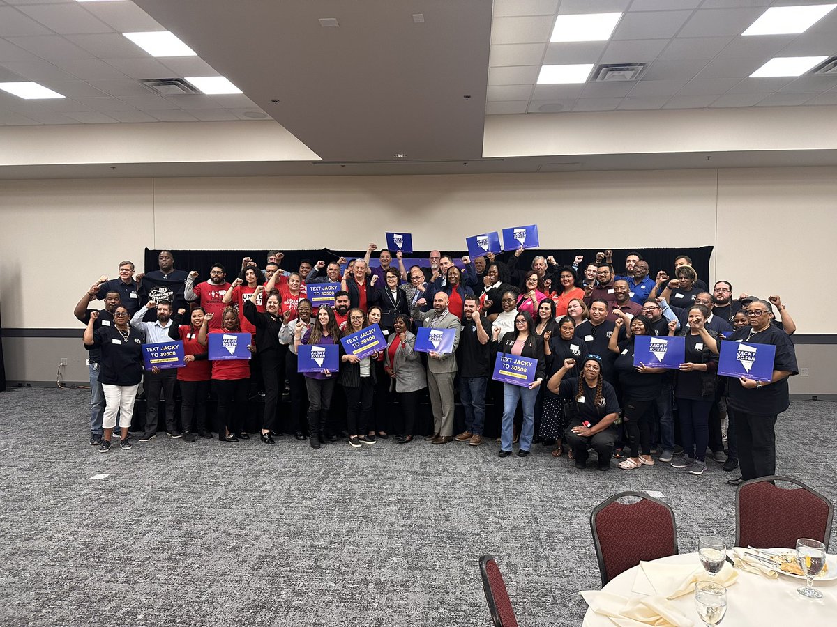 Solidarity forever ✊🏼✊🏼✊🏼. Had a wonderful lunch surrounded by Nevada’s labor unions as we gear up to hit the ground running for November 2024. It’s important that we keep our Dems in the Washington so our voices are heard and represented!