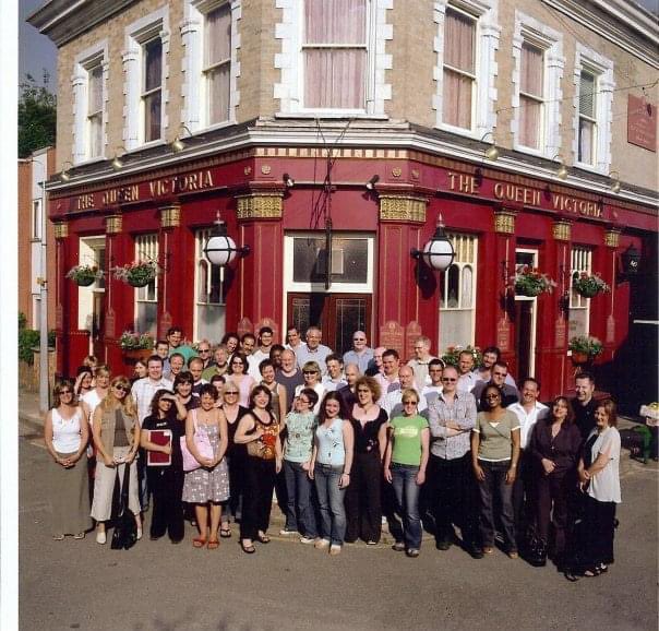 <a href="/Rukhsanamahmad/">Rukhsana Ahmad</a> Hi, Rukhsana. Good to see you today. Here’s the photo from Albert Square, back in the day! Aamina, front row 3rd from left; me, 5th from left…