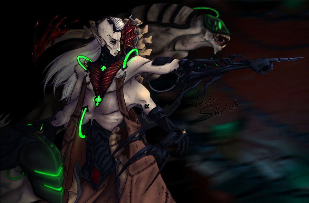 jestersketch's tweet photo. Tervantias the Archmachinator, my unholy, flayed, absolutely atrocious husband
#roguetrader #warhammer40k #drukhari #haemonculus https://t.co/4xfUV6P8ed