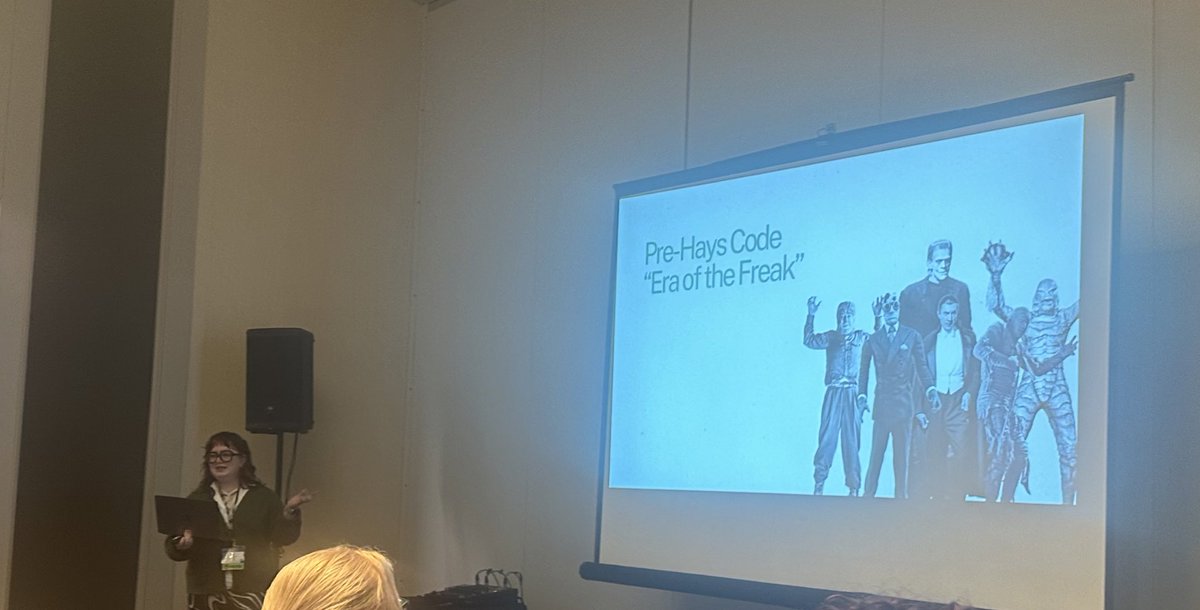 billielanderson's tweet image. So thrilled to be talking all things monsters at #PCAACA2024 this year! Here’s a photo of me looking very tiny.