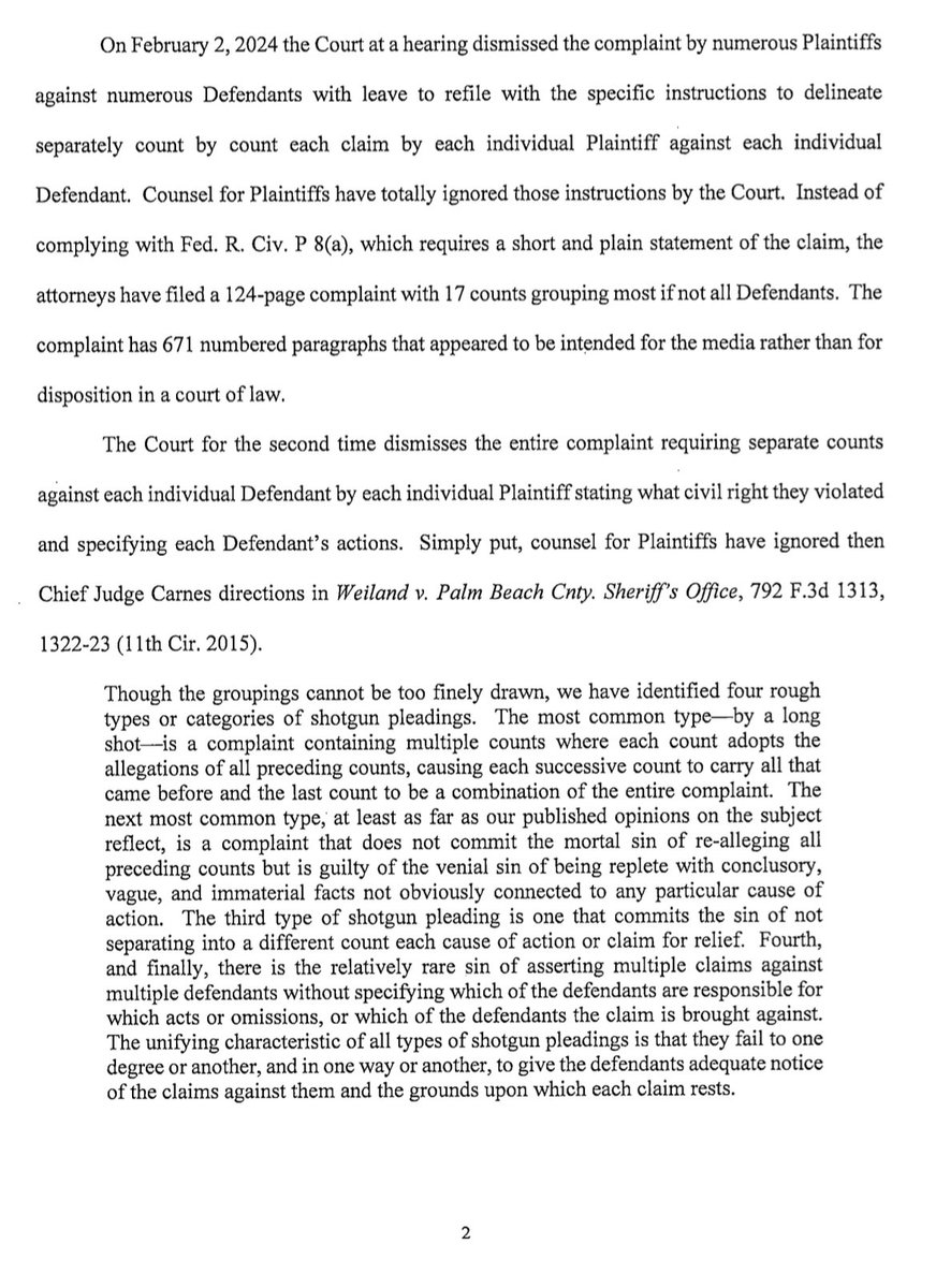 A federal judge has again rejected a lawsuit by Bill Fuller against dozens of defendants in Miami City Hall. Judge says instructions for an amended complaint were “totally ignored.” U.S. District Judge Federico Moreno has given Fuller & co. one more shot to file again by 4/19