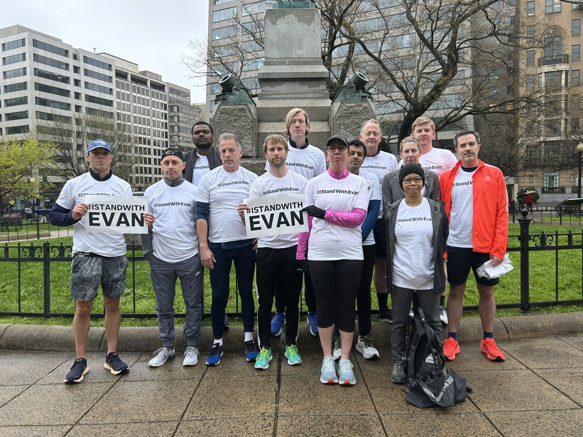 We ran for Evan. #FreeEvan #JournalismIsNotACrime