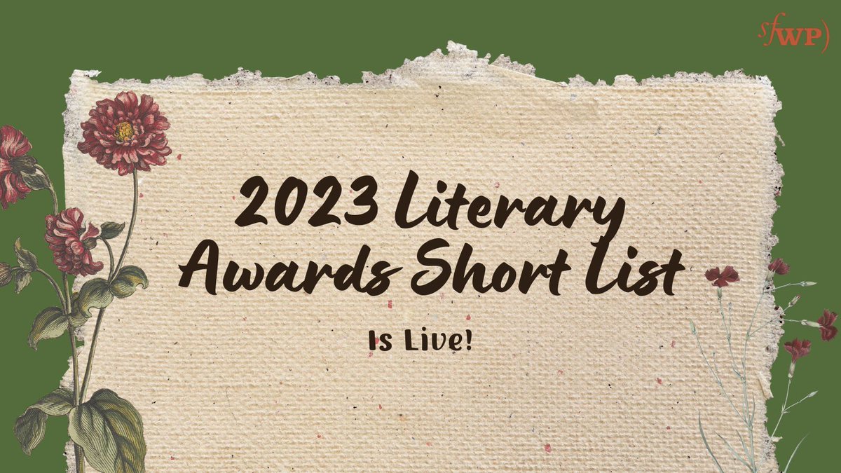 SFWP's tweet photo. ICYMI, our Short List for the 2023 Literary Awards Program with @DeeshaPhilyaw has been posted! https://t.co/4aQZFskWmv
Thank you to everyone who submitted. Winners will be announced by mid-April at the latest, so keep an eye out! https://t.co/PGlaiye4LC