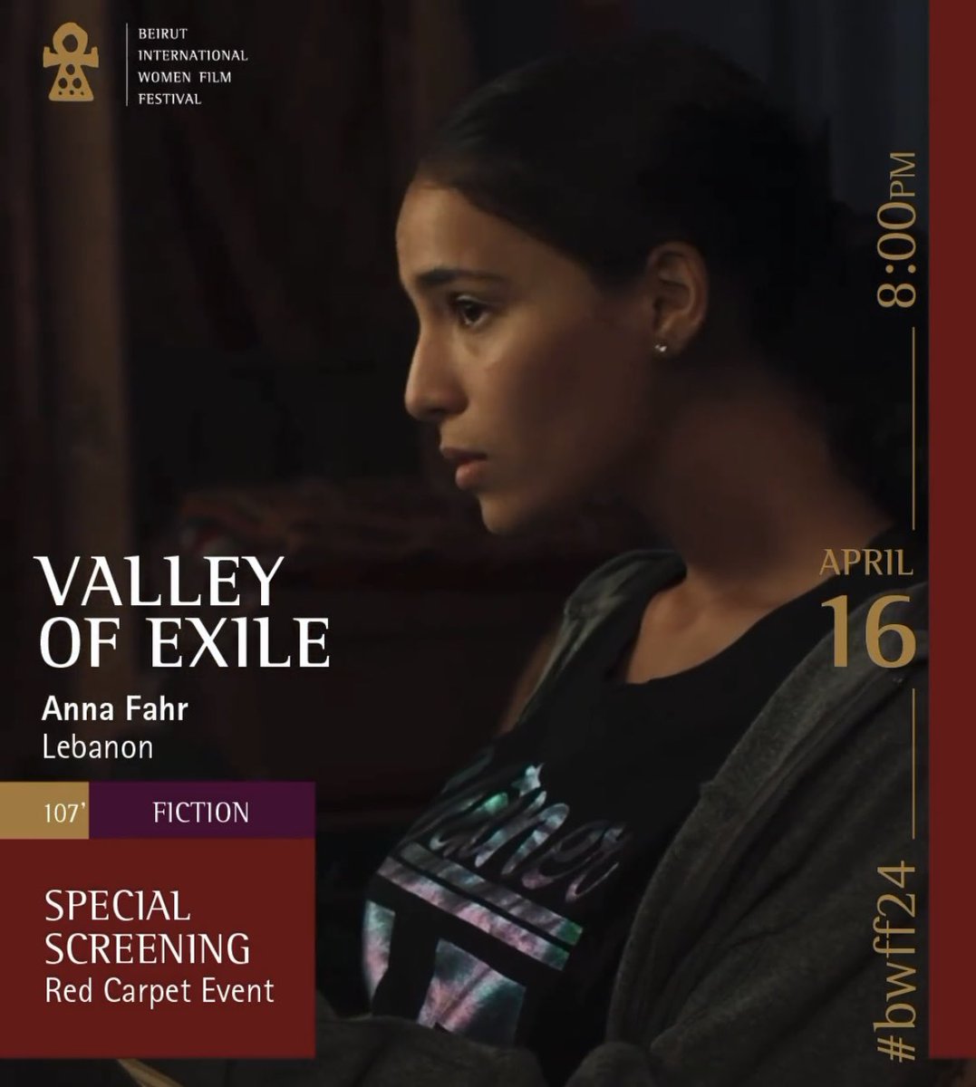 Friends in Lebanon, don't miss our Middle East premiere at Beirut International Women Film Festival on April 16th, 8pm ABC Dbayeh. I will be there in spirit! 😊💗 #valleyofexile #featurefilm #beirut #lebanon @habib_b @BeirutWFF