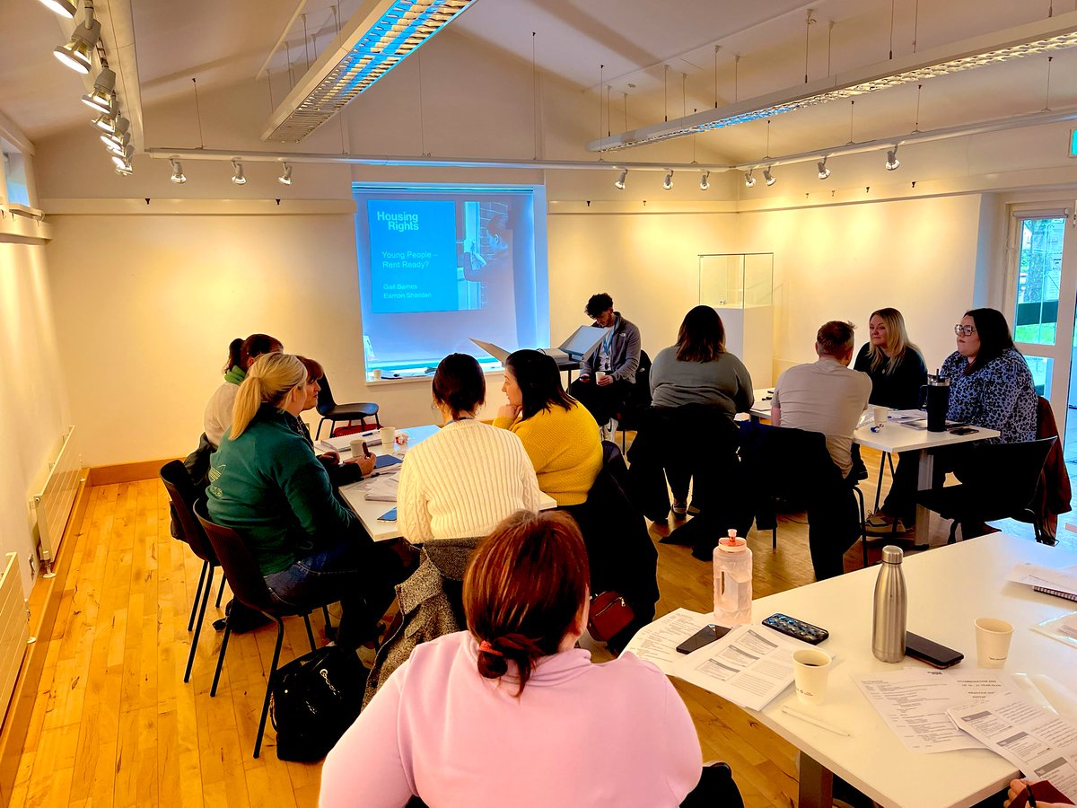 Busy day today &amp; plenty of discussion…..working with our Young People’s Project caseworker Eamon delivering training to organisations including <a href="/VOYPIC/">VOYPIC</a> @PrincesTrustNI <a href="/MACS_NI/">MACS Supporting Children & Young People</a> <a href="/NBHousing/">NB Housing</a> <a href="/BelfastTrust/">Belfast Trust</a> <a href="/HousingRightsNI/">Housing Rights</a>