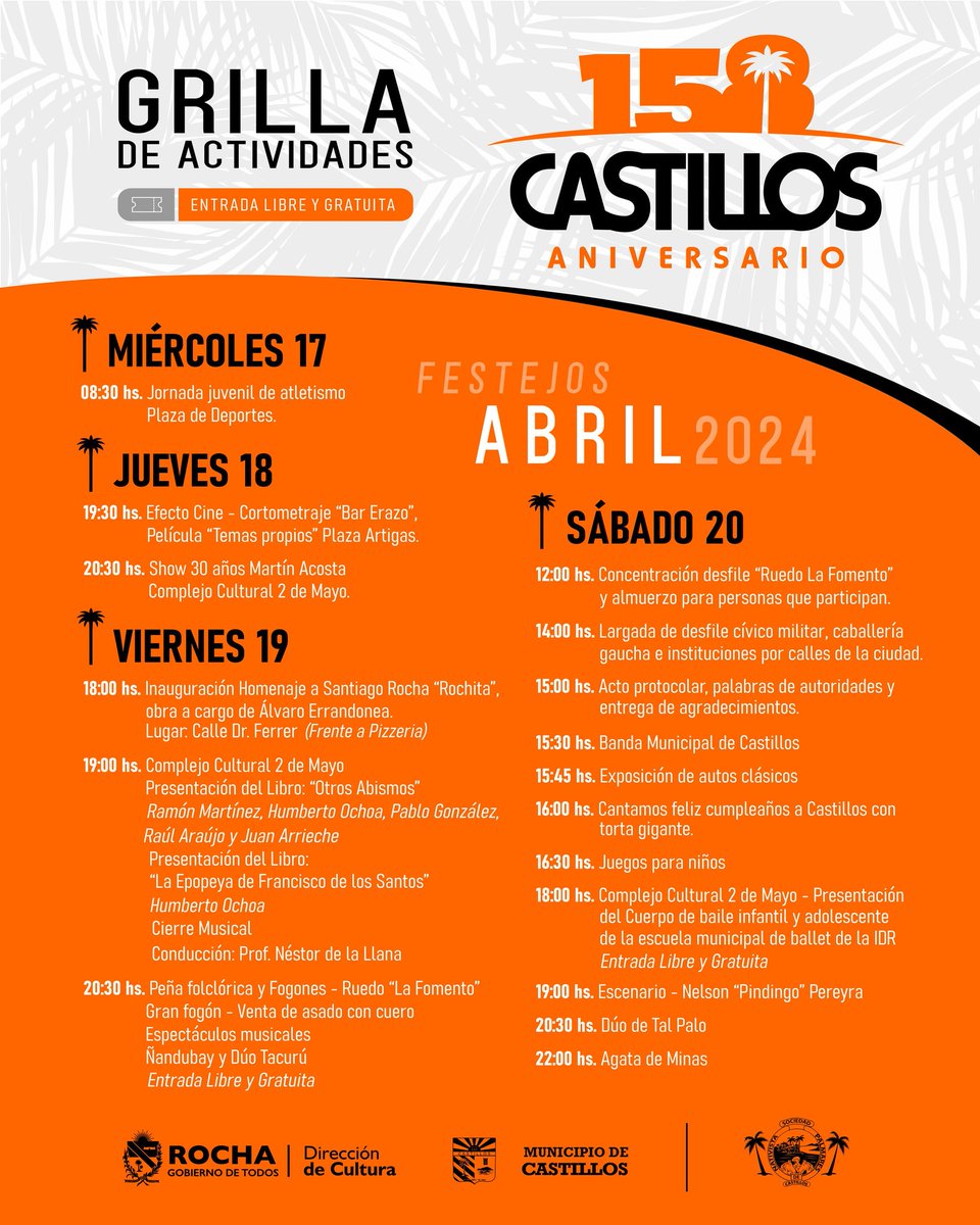 todoaqui4's tweet image. #SaveTheData
CONOCE LA GRILLA DE ACTIVIDADES EN CASTILLOS POR SU ANIVERSARIO
instagram.com/p/C5CN9mevDnM/