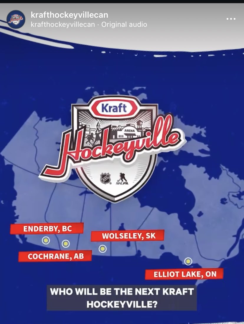 Please join me in voting ELLIOT LAKE for #KraftHockeyville on March 29th and March 30th! We need to get our arena back and get our kids on the ice!
