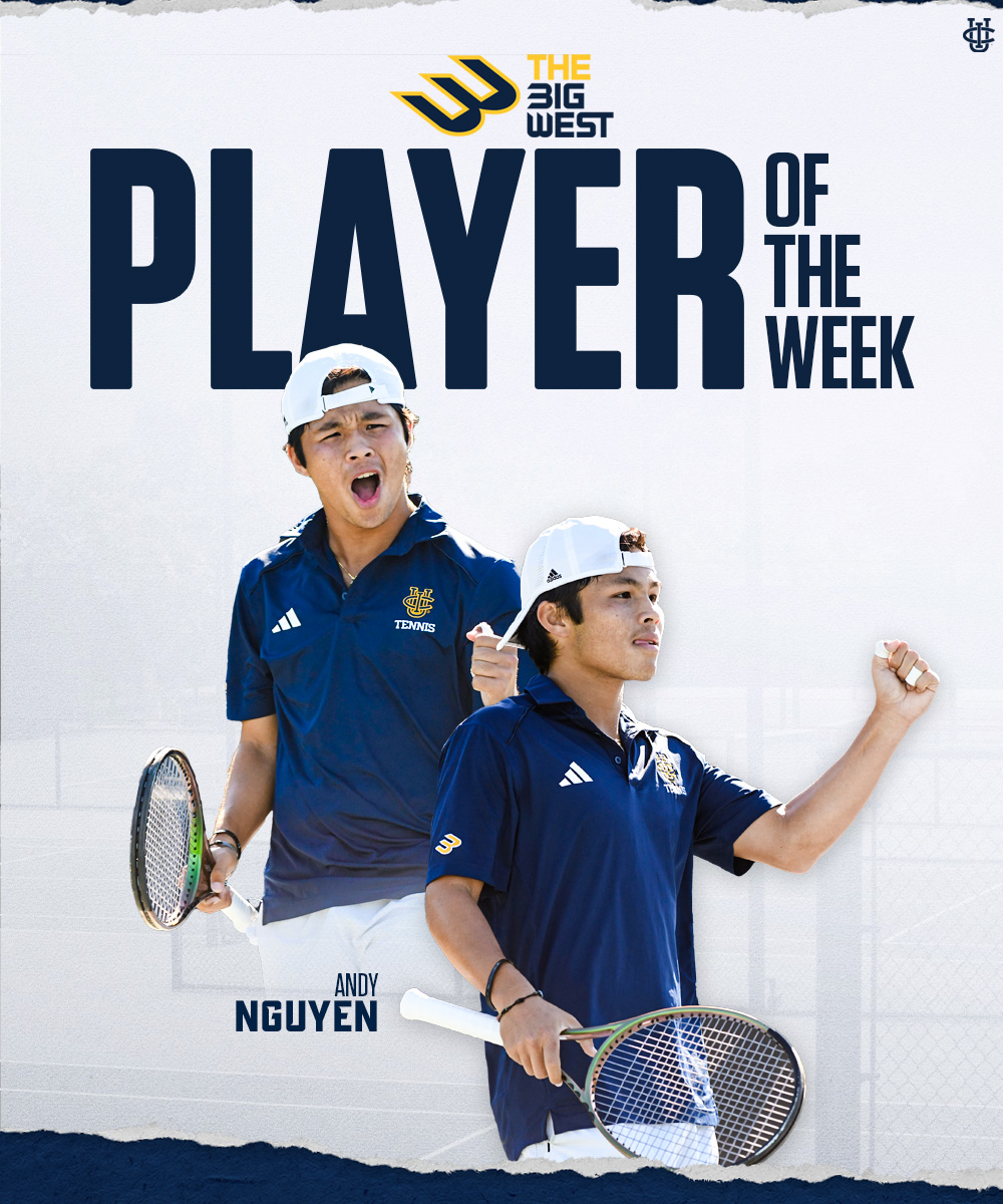 Congrats to Andy for being named The Big West Men's Tennis Player of the Week!! 🤩 📰 bit.ly/43RO35f #TogetherWeZot | #RipEm