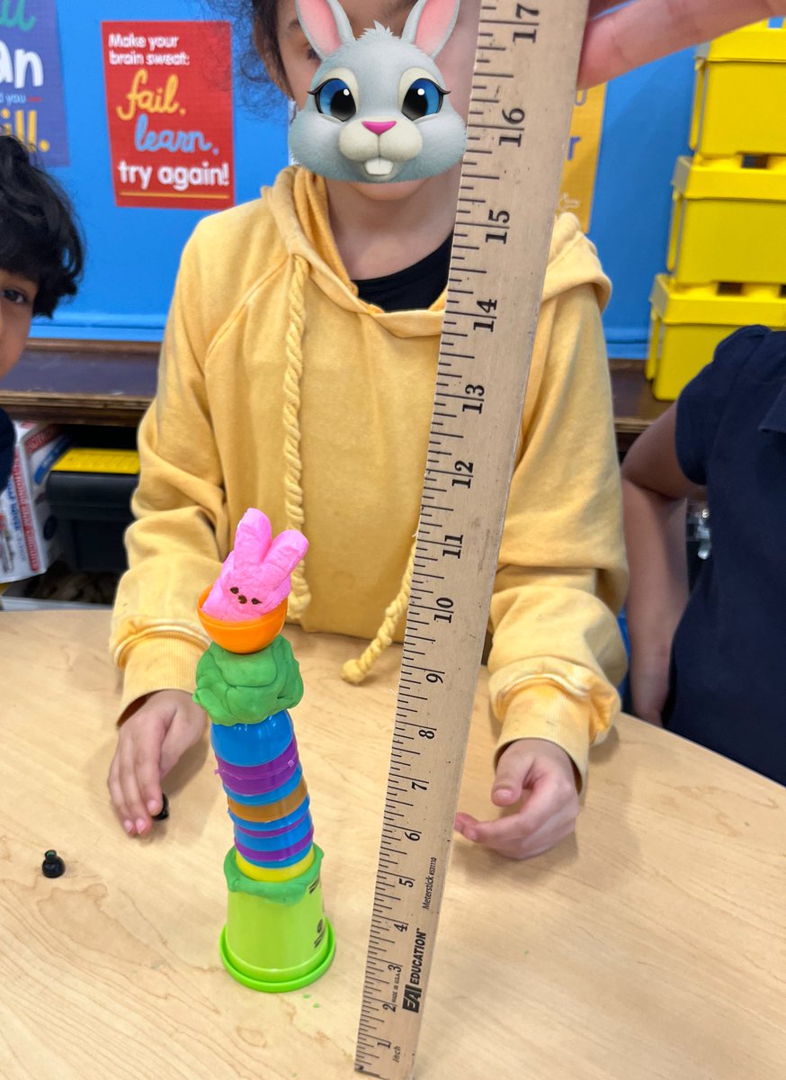 MsPepeLibrarian's tweet photo. 2nd graders were challenged to use plastic eggs & play dough to build the TALLEST tower for their peep friend! @school4_dc @missmacbps #springSTEM #librarymedia #STEMeducation https://t.co/3qalTzCpdb