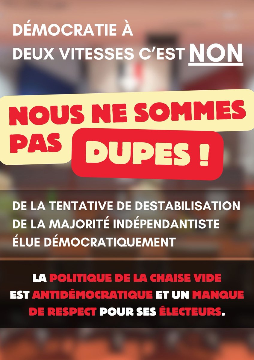 #NousNeSommesPasDupes #NouvelleCaledonie