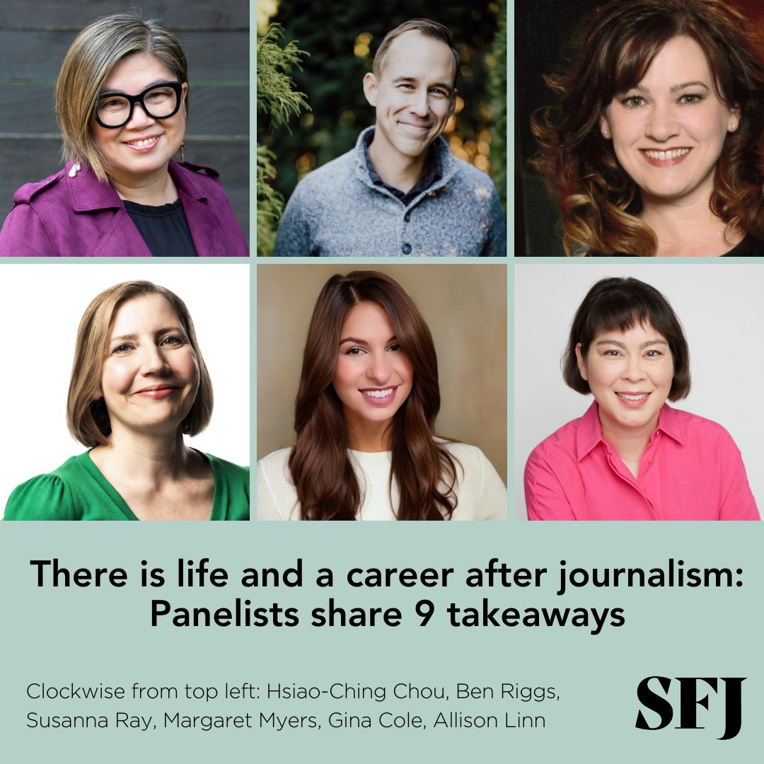 Huge thanks to the 6 wonderful journalists who opened up about their career journeys at our webinar on Tuesday! These takeaways may be helpful for journalists who are out of work or extremely burned out: featuresjournalism.org/blog/2024/life…