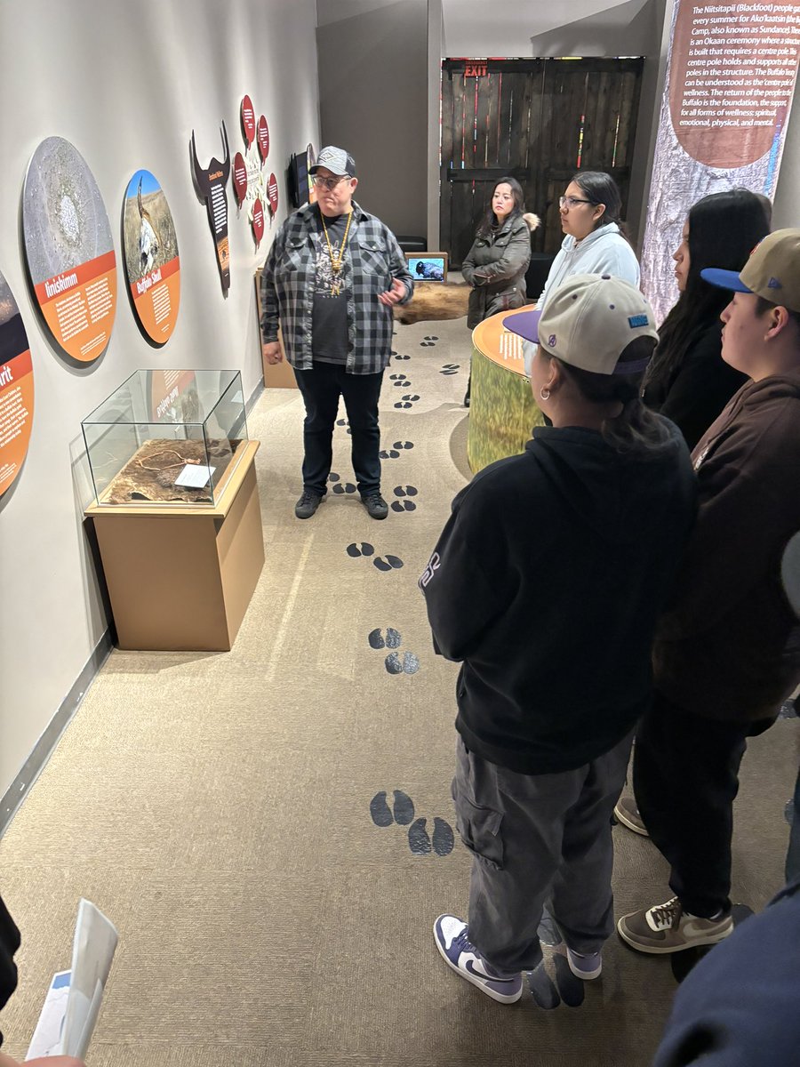 YawneyDeb's tweet photo. CCH Aboriginal Studies class enjoyed a fantastic afternoon at the Galt museum where we took part in the new Buffalo treaty exhibit. Thank you to the Galt staff who met us at the door and made us feel so welcome. #cch #galtmuseum #buffalotreaty https://t.co/mSISKetyVz