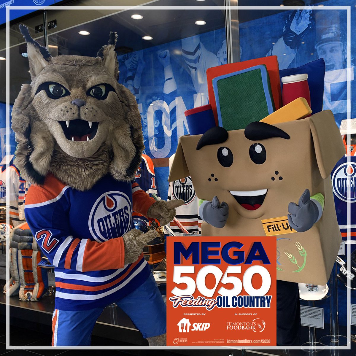 We are THRILLED to partner with the @EdmontonOilers Community Foundation's Mega 50/50 presented by @SkipTheDishes! Please buy a raffle ticket NOW for the March 28 MEGA 50/50 to support our work! Thanks! #yeg #edmonton #yegfoodbank #Oilers #LetsGoOilers loom.ly/sRmctx8