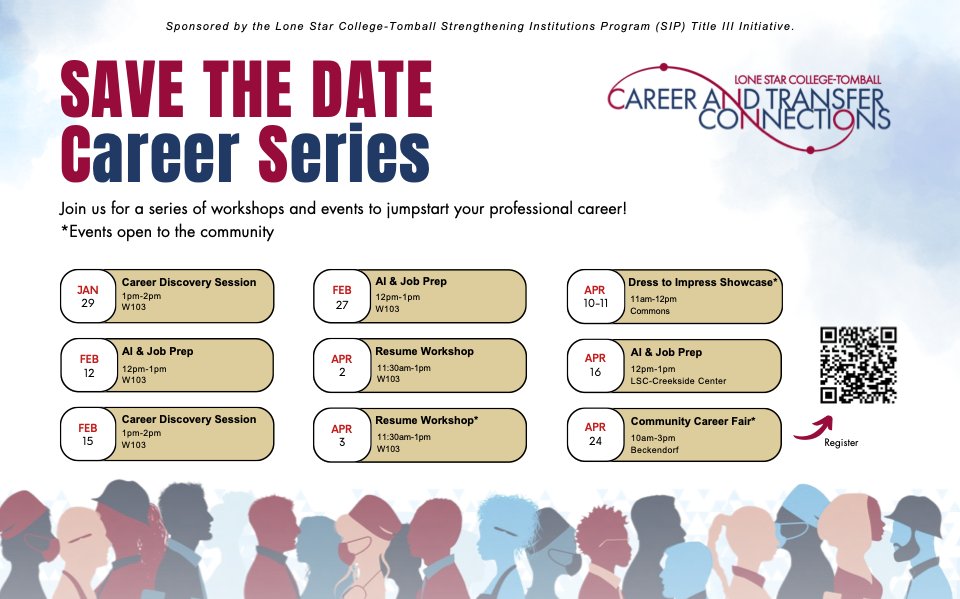 The TEDC has proudly partnered with @LSCTomball to host a career fair on April 24th from 10am-3pm! 🥳 Don't miss out on this helpful local event! 👊🏼 💼 Share with your friends who may want to know about the opportunity.