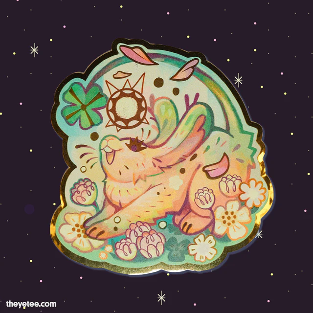 「Catch the bonus spring Stickermoon desig」|The Yetee 🌈のイラスト