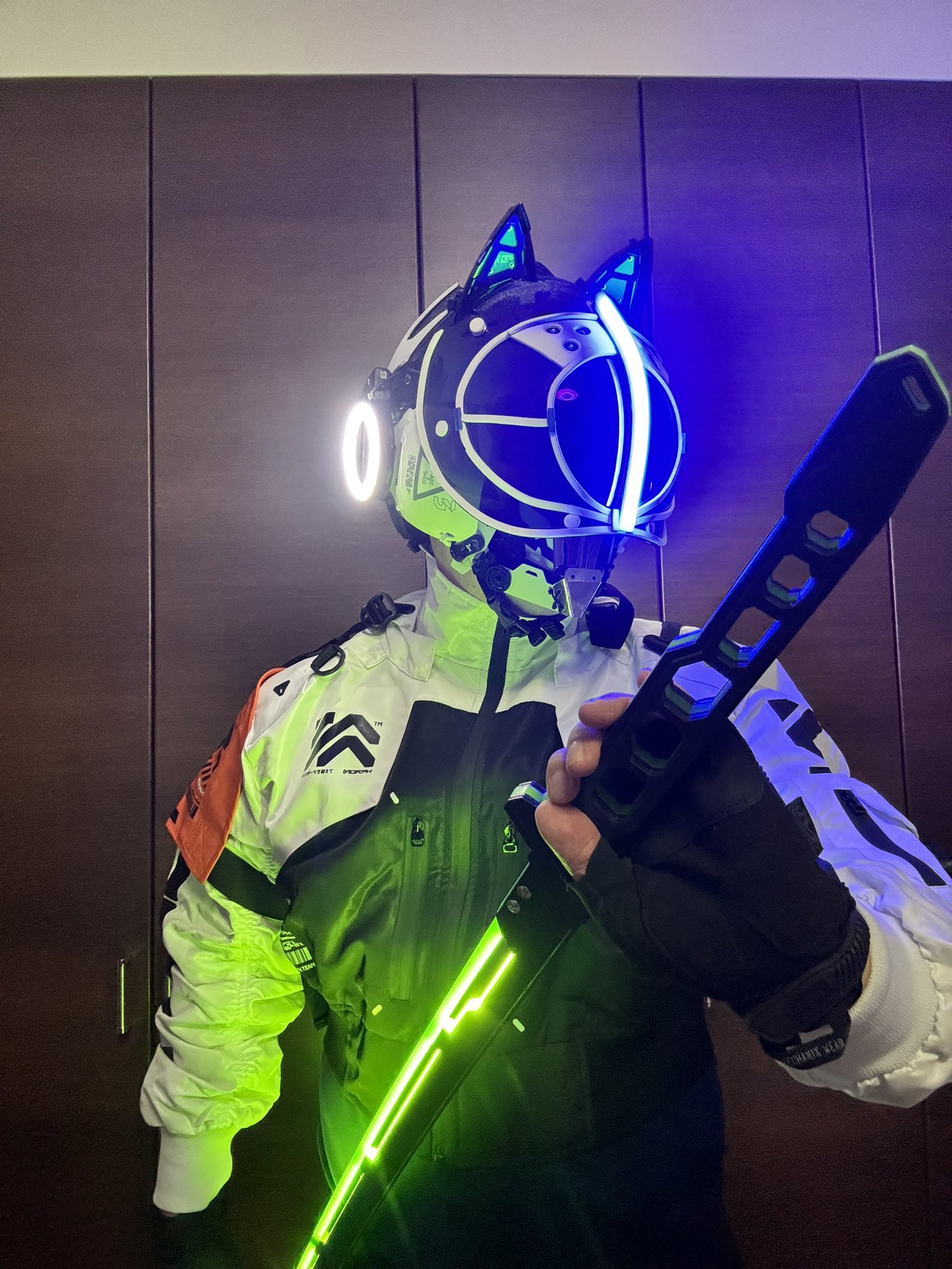 3Re 中央町戦術工芸 メカヘッド サイバーパンク コスプレ